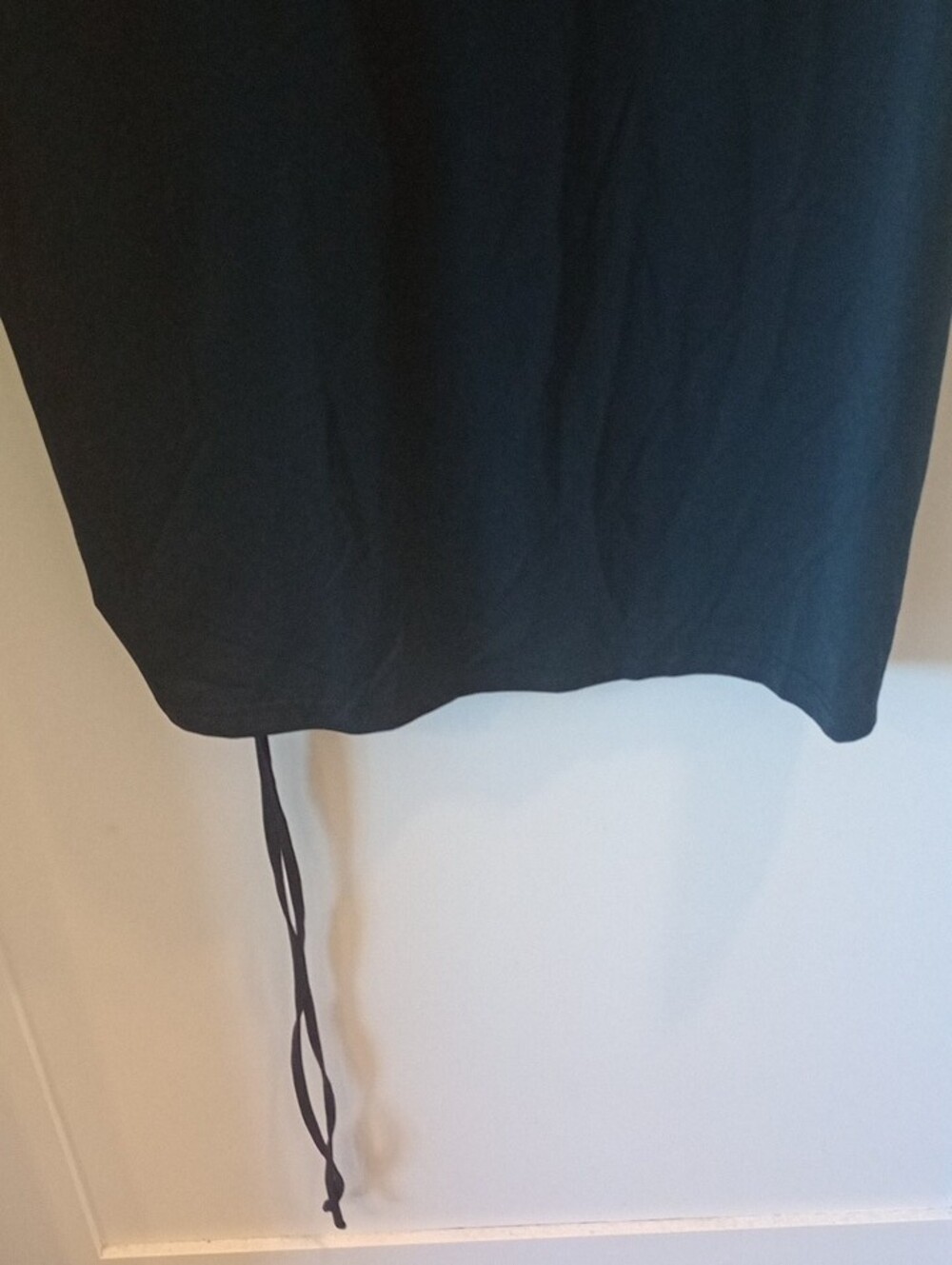 SHEIN Black Size OXL Short-Sleeve Drawstring Ruched Dress - Picture 5 of 5